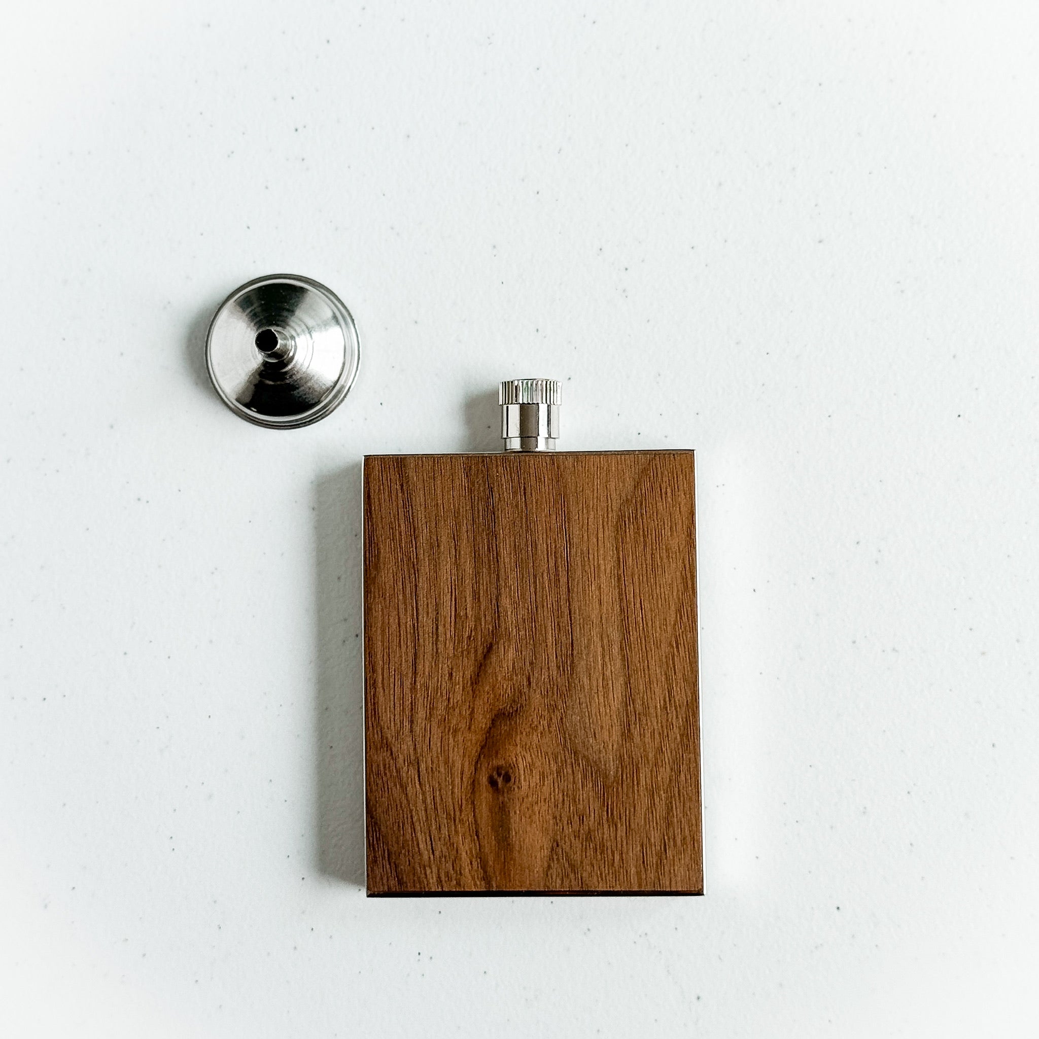 Walnut Flask w/ Funnel