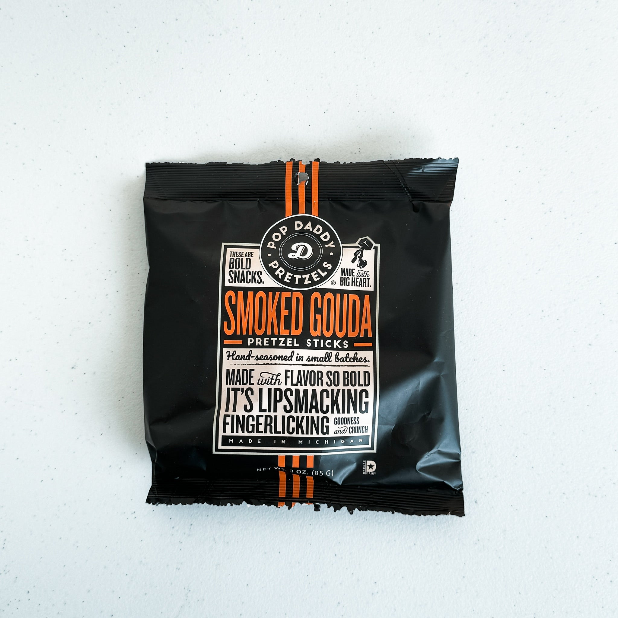 Smoked Gouda Seasoned Pretzels (3oz) by Pop Daddy Pretzels