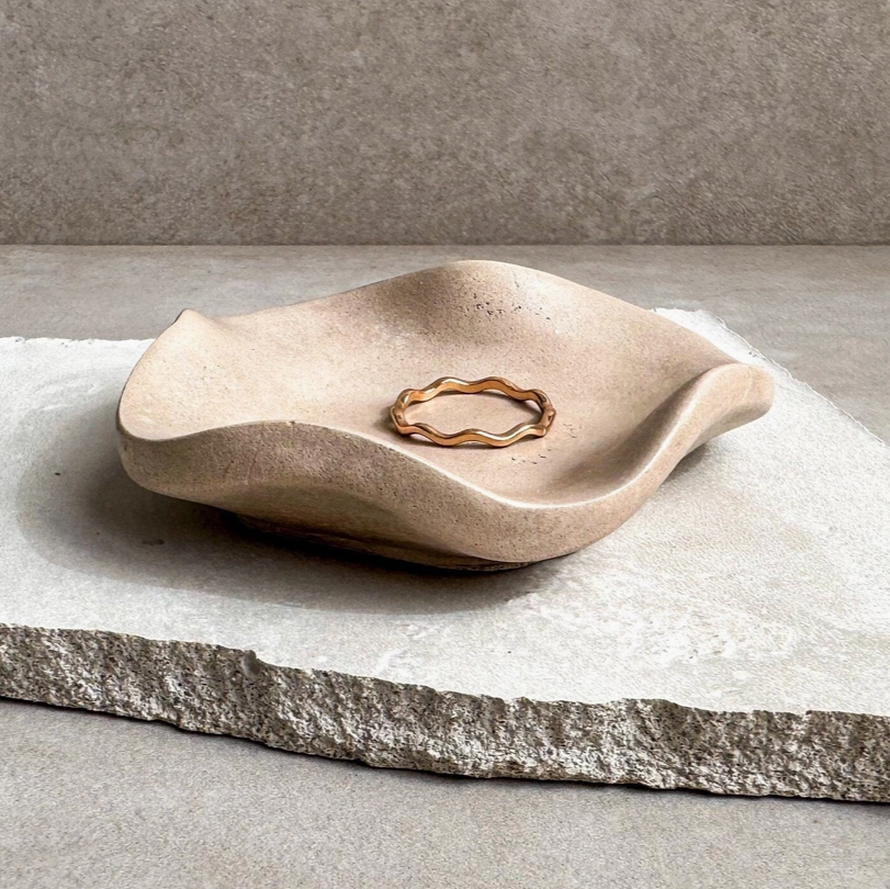 Handcrafted Wavy Trinket Dish