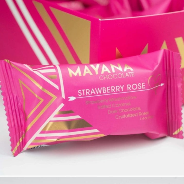 Strawberry Rose Mini Chocolate Bar