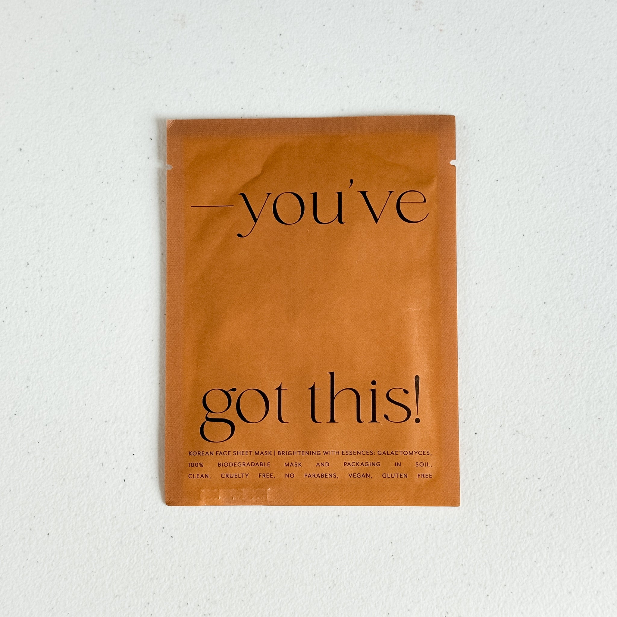 You've Got This Sheet Mask by Lucky Owl