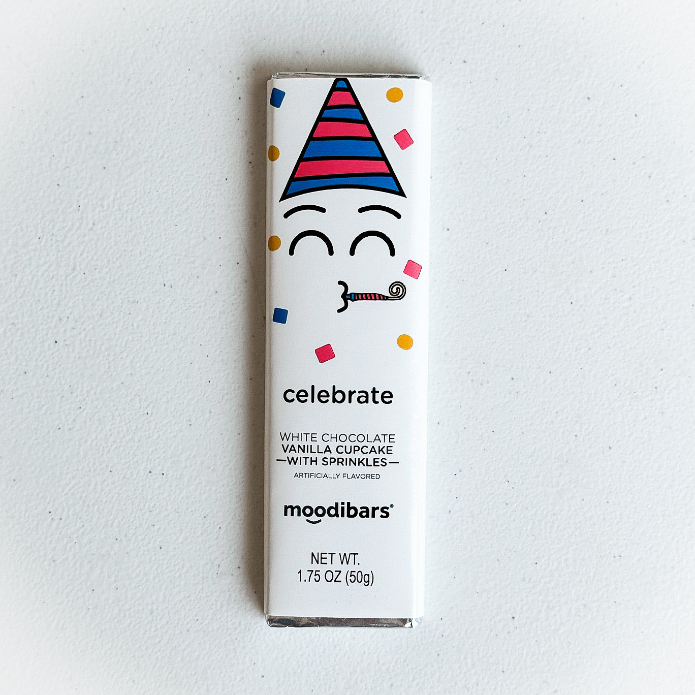 'Celebrate' White Chocolate Cupcake Sprinkles Bar by Moodibars