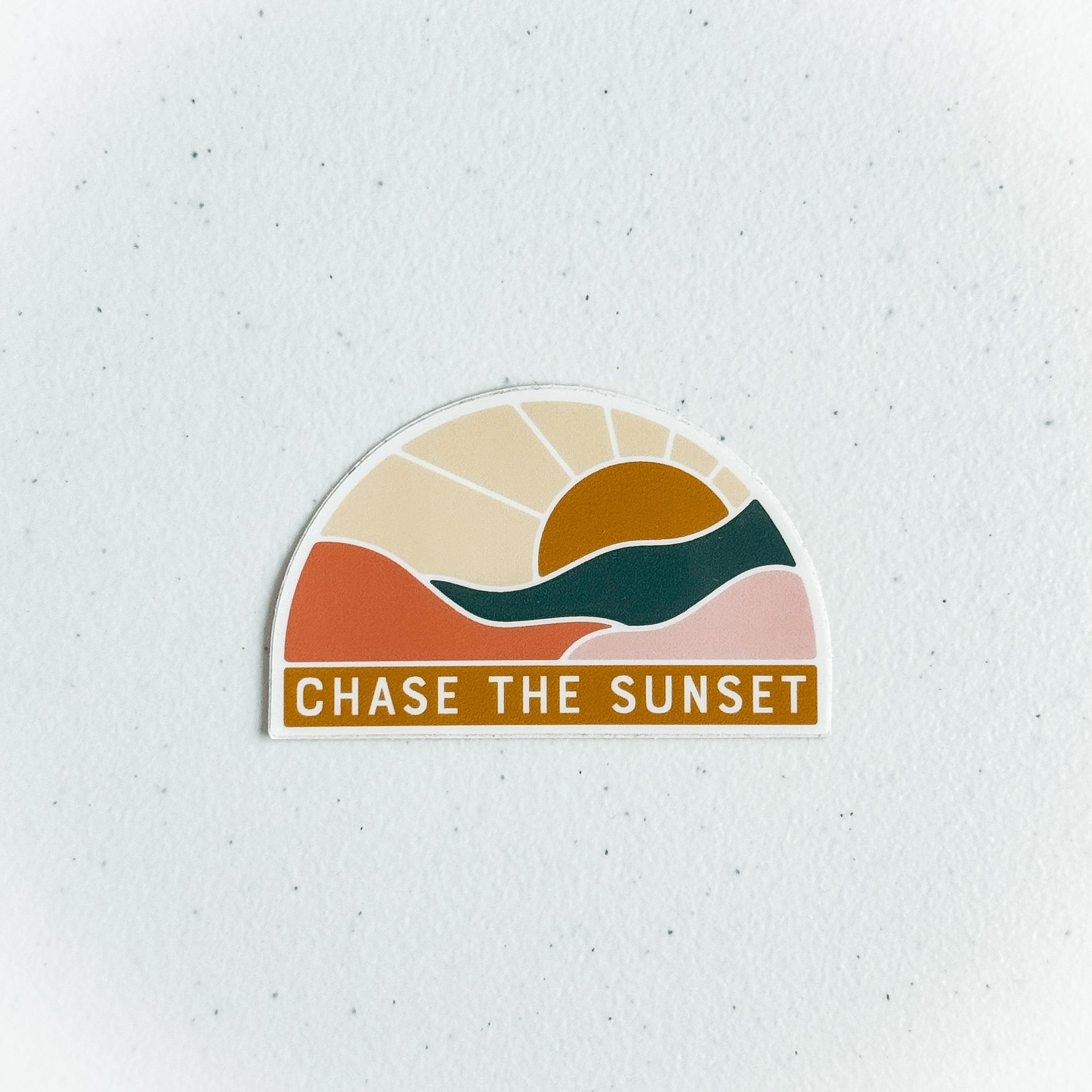 Chase the Sunset Sticker by Ruff House Print Shop