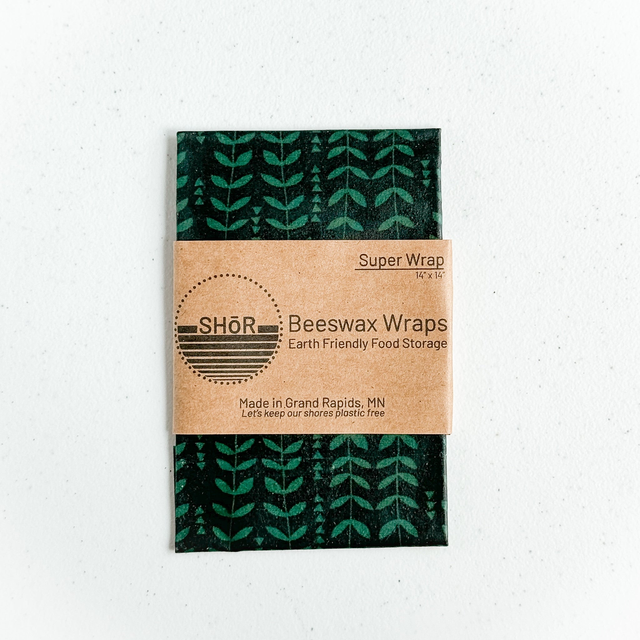 Leaves Beeswax Super Wrap (14x14") by SHŌR