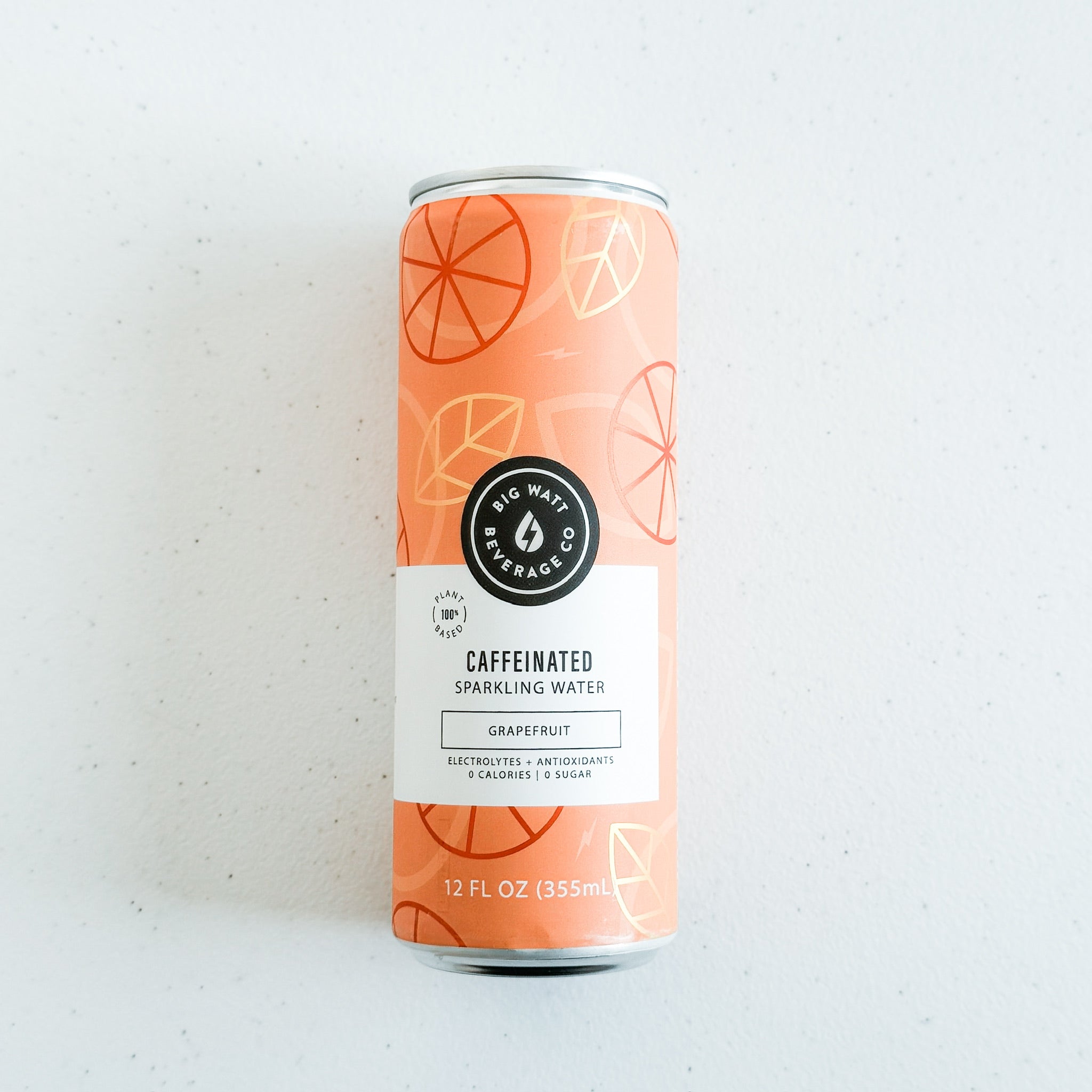 Grapefruit Caffeinated Sparkling Water by Big Watt Beverage