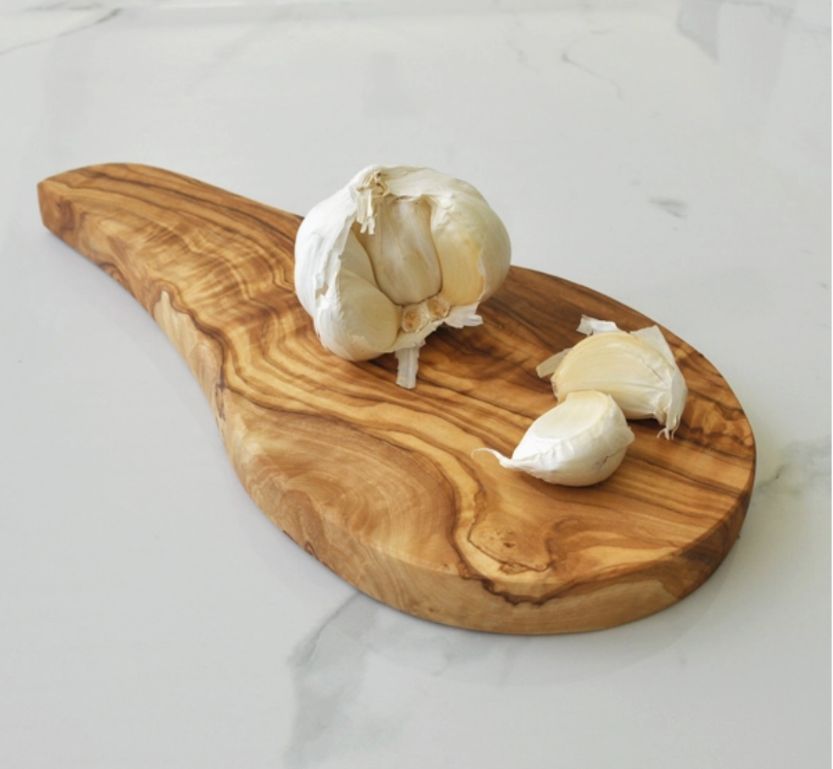 Olive Wood Garlic Board