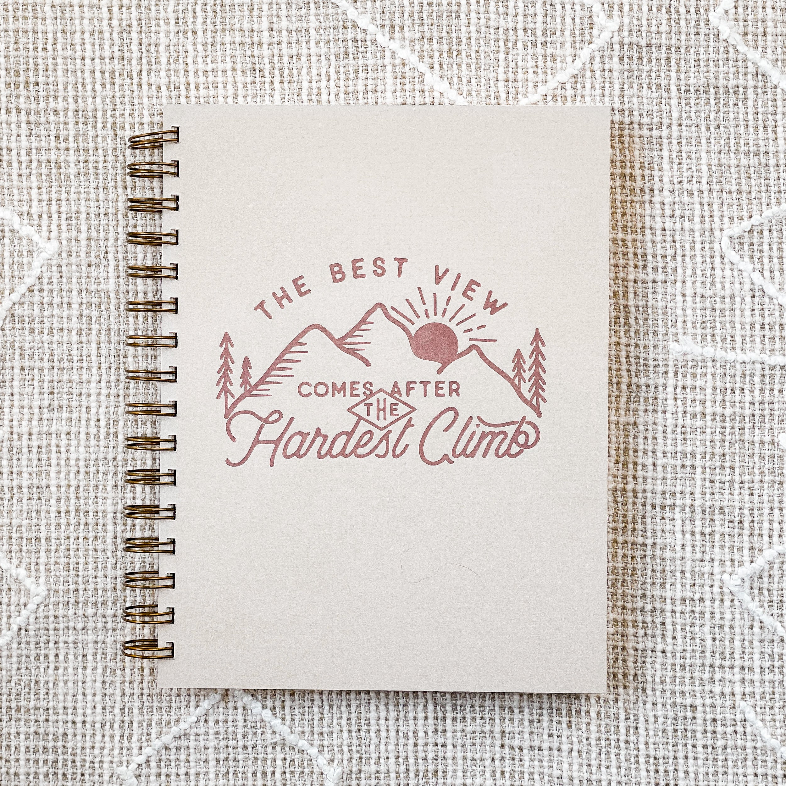 'Hardest Climb' Notebook by Ruff House