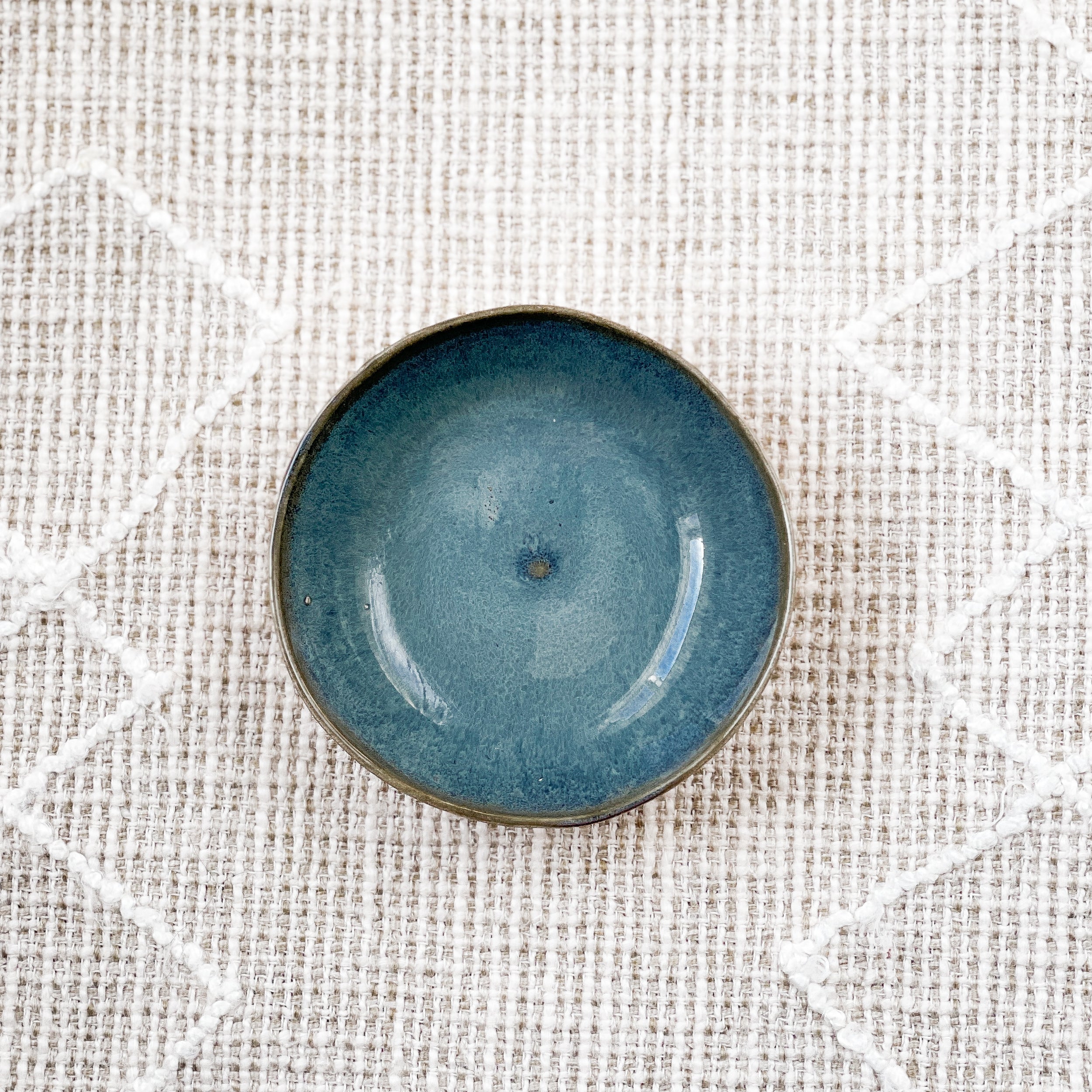 Handmade Blue Ring Dish by Jessica Holleque