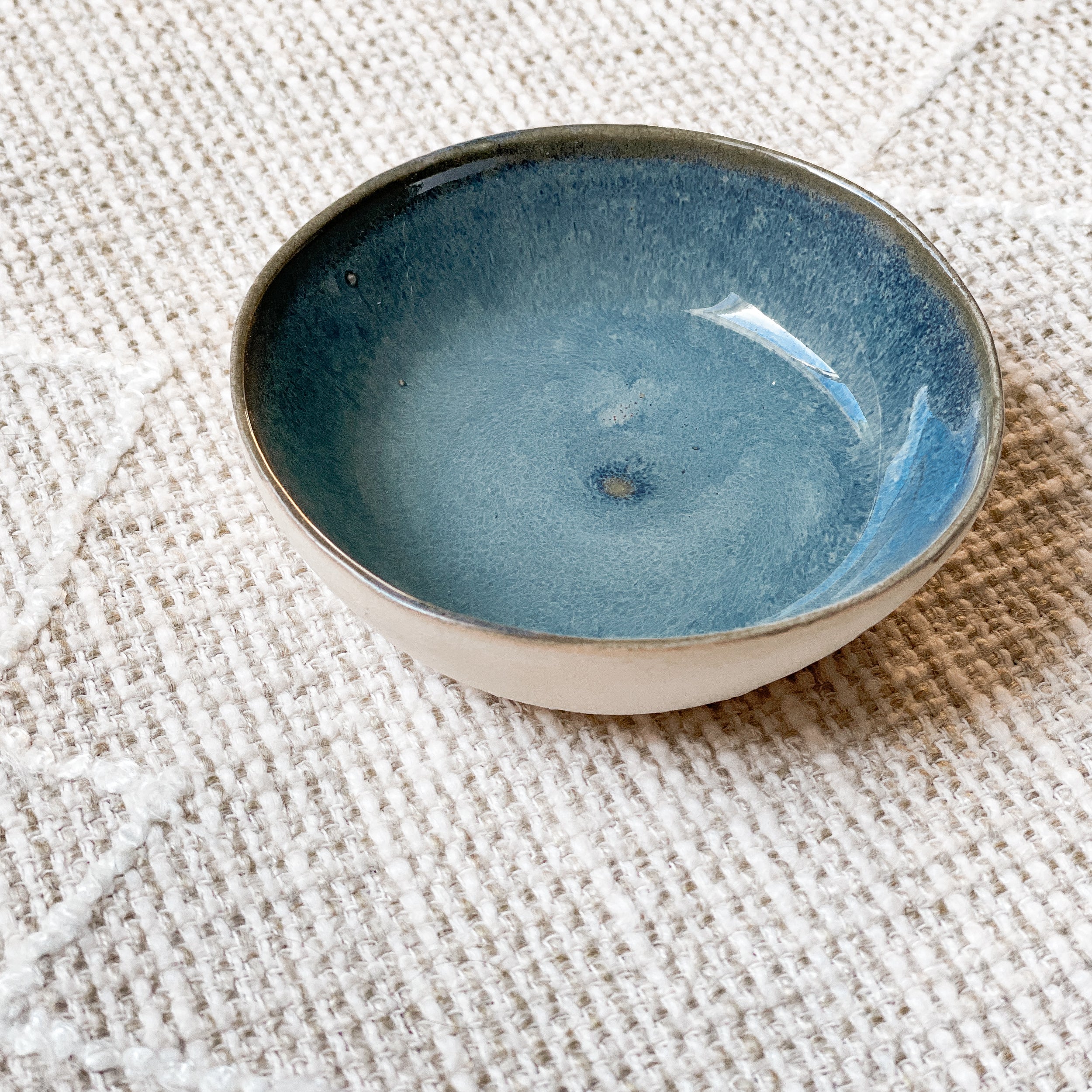 Handmade Blue Ring Dish by Jessica Holleque