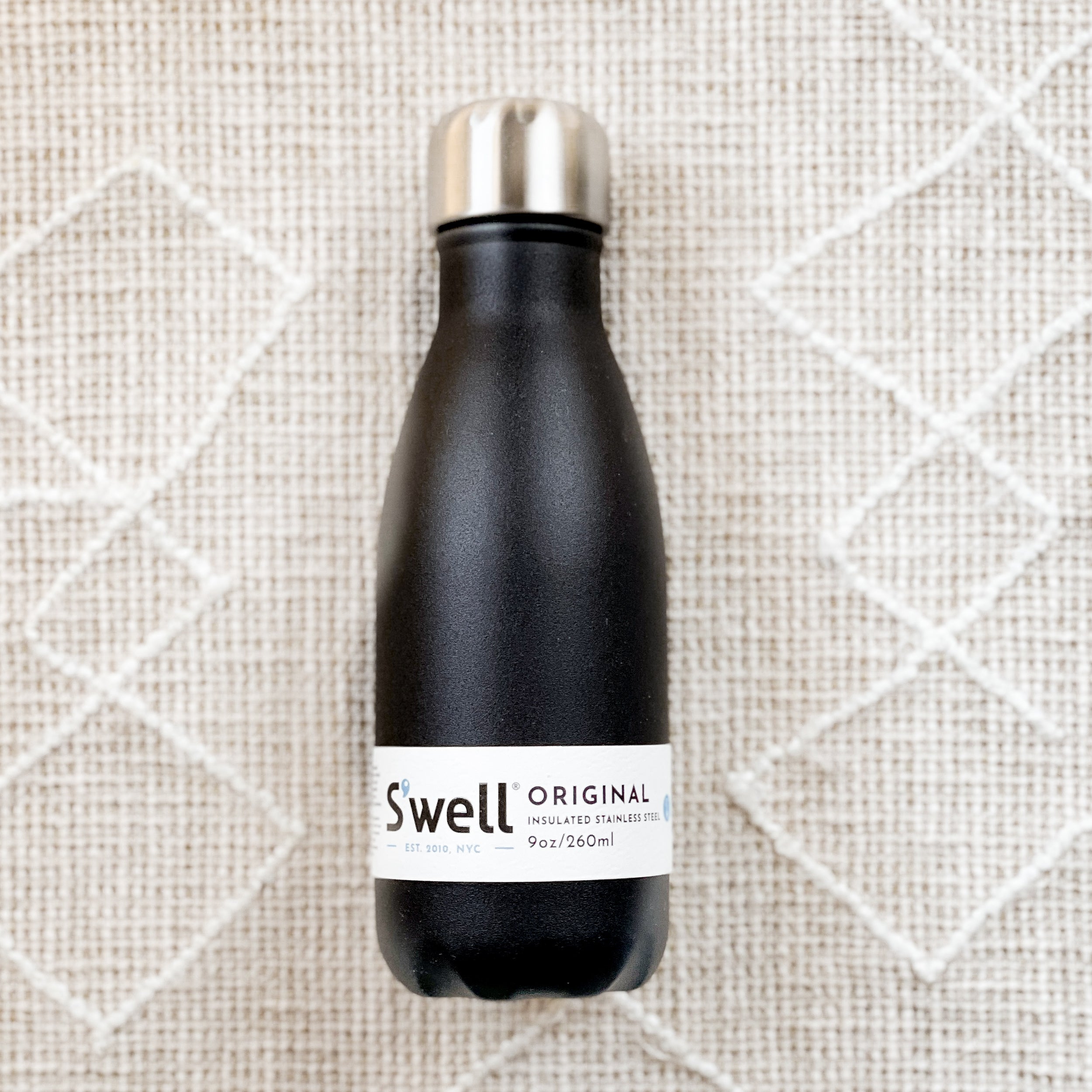 Black Water Bottle (9 oz) by S'well