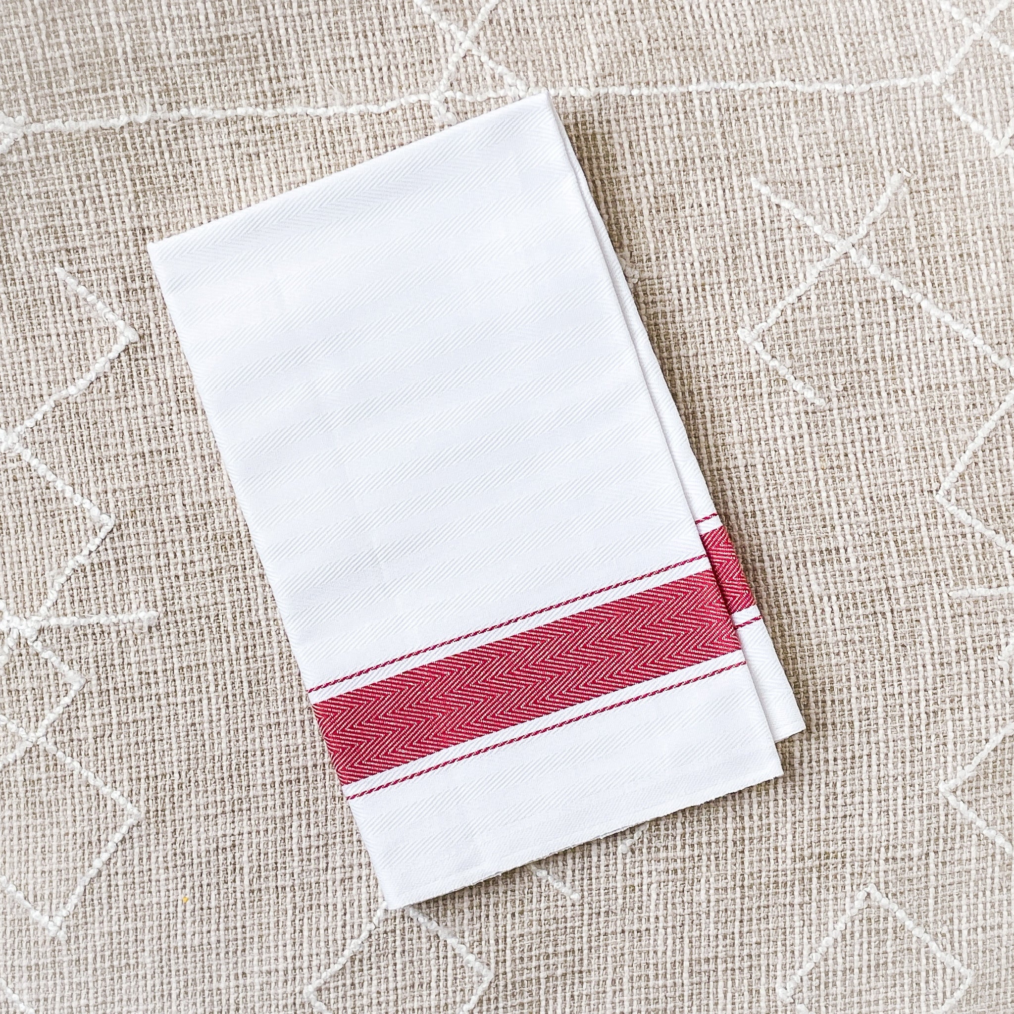 Red Italian Kitchen Towel by Verve Culture