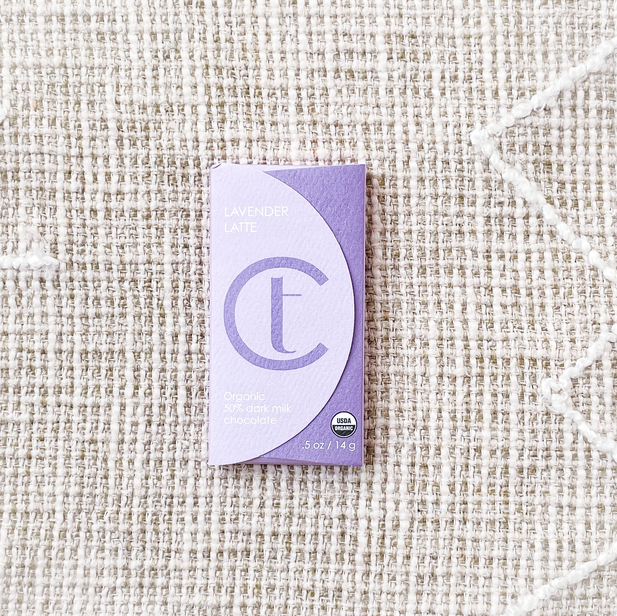 Mini Lavender Latte Chocolate Bar by TC Chocolates