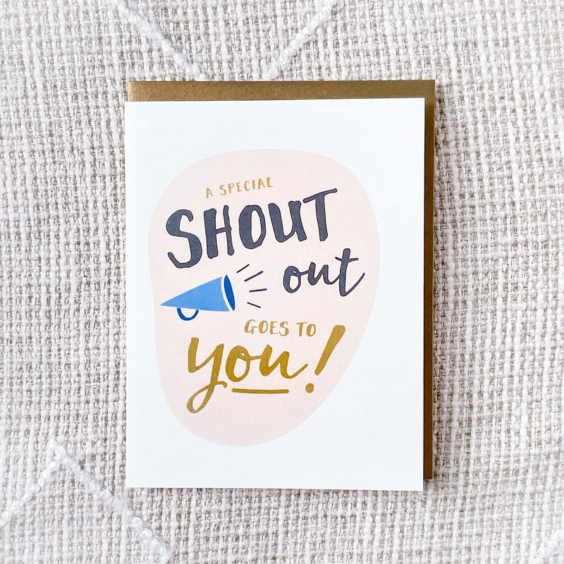Card Upgrade: 'Shout Out' Card by Ginger P. Designs